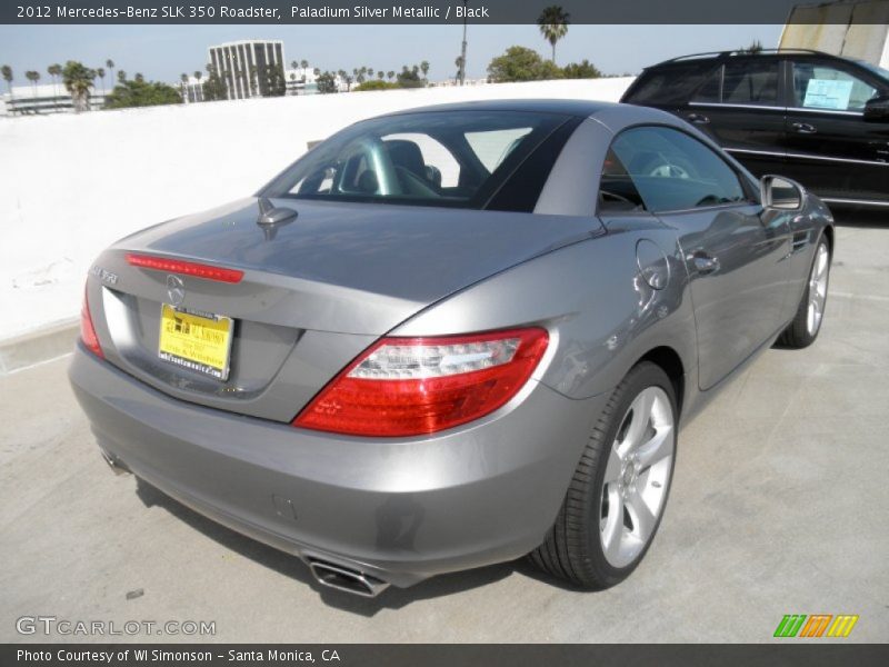 Paladium Silver Metallic / Black 2012 Mercedes-Benz SLK 350 Roadster