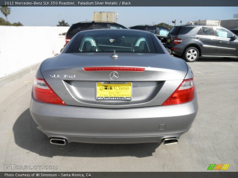 Paladium Silver Metallic / Black 2012 Mercedes-Benz SLK 350 Roadster