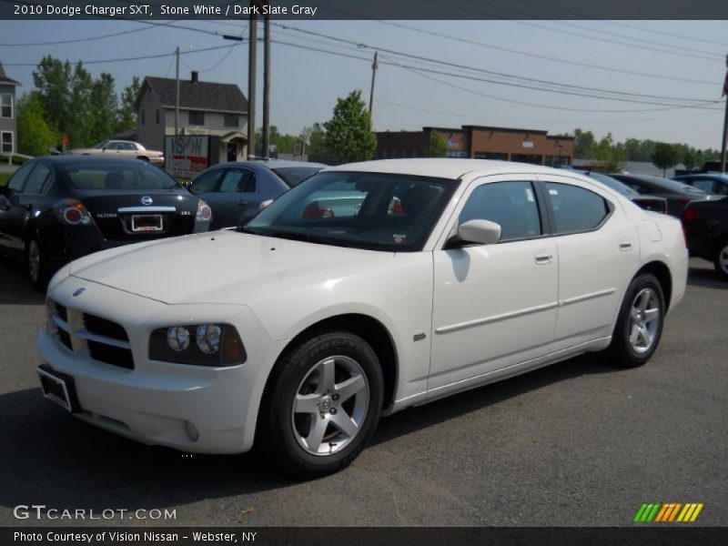 Stone White / Dark Slate Gray 2010 Dodge Charger SXT