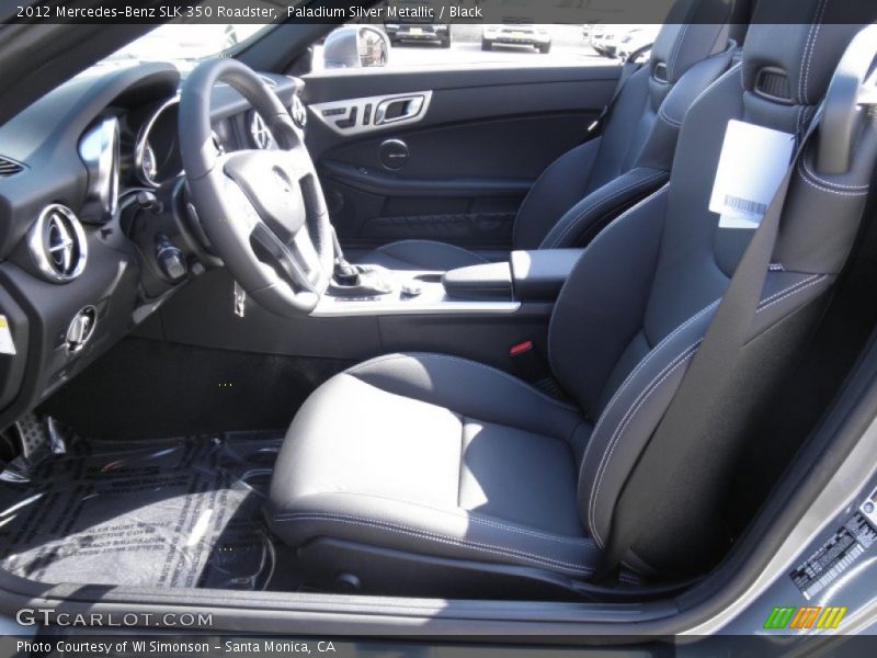 Paladium Silver Metallic / Black 2012 Mercedes-Benz SLK 350 Roadster
