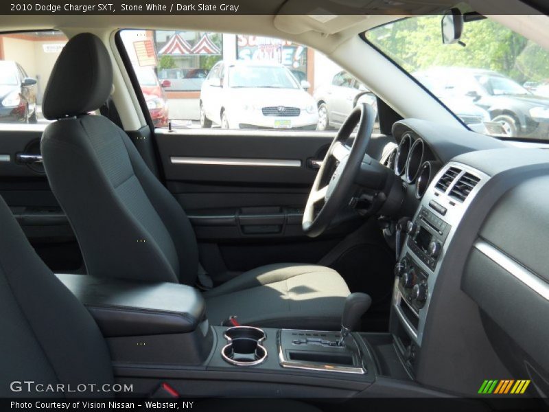 Stone White / Dark Slate Gray 2010 Dodge Charger SXT