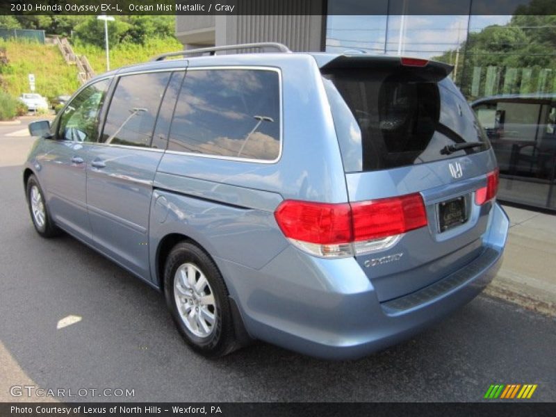 Ocean Mist Metallic / Gray 2010 Honda Odyssey EX-L