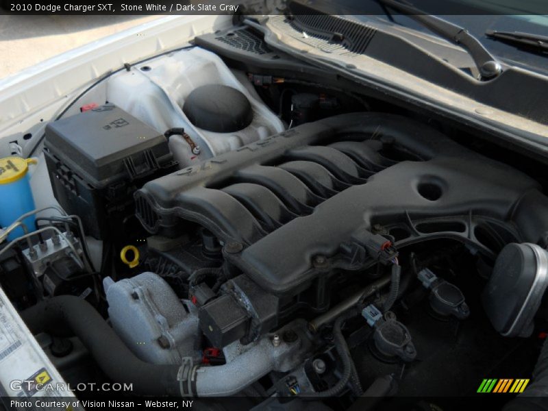 Stone White / Dark Slate Gray 2010 Dodge Charger SXT