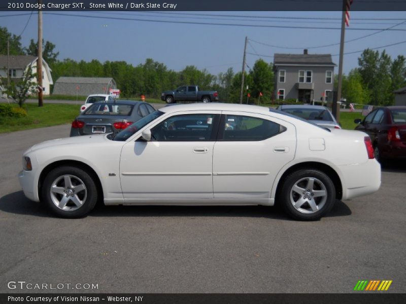Stone White / Dark Slate Gray 2010 Dodge Charger SXT
