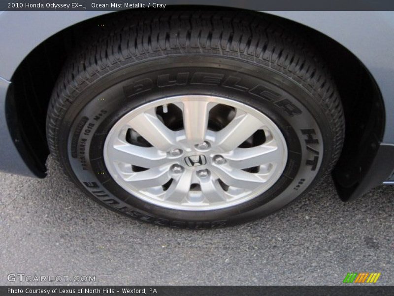 Ocean Mist Metallic / Gray 2010 Honda Odyssey EX-L