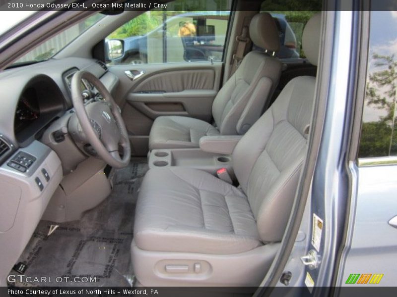 Ocean Mist Metallic / Gray 2010 Honda Odyssey EX-L