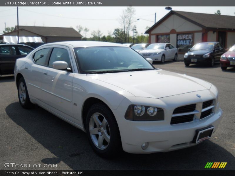Stone White / Dark Slate Gray 2010 Dodge Charger SXT