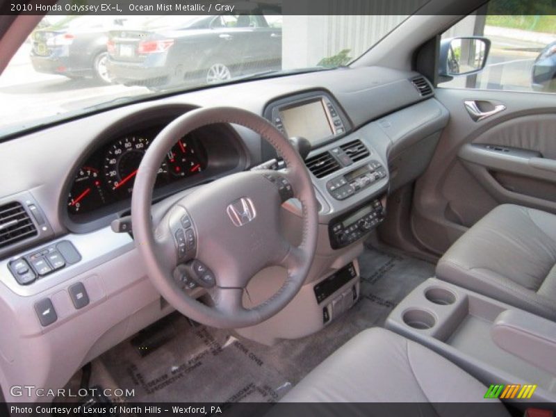 Ocean Mist Metallic / Gray 2010 Honda Odyssey EX-L