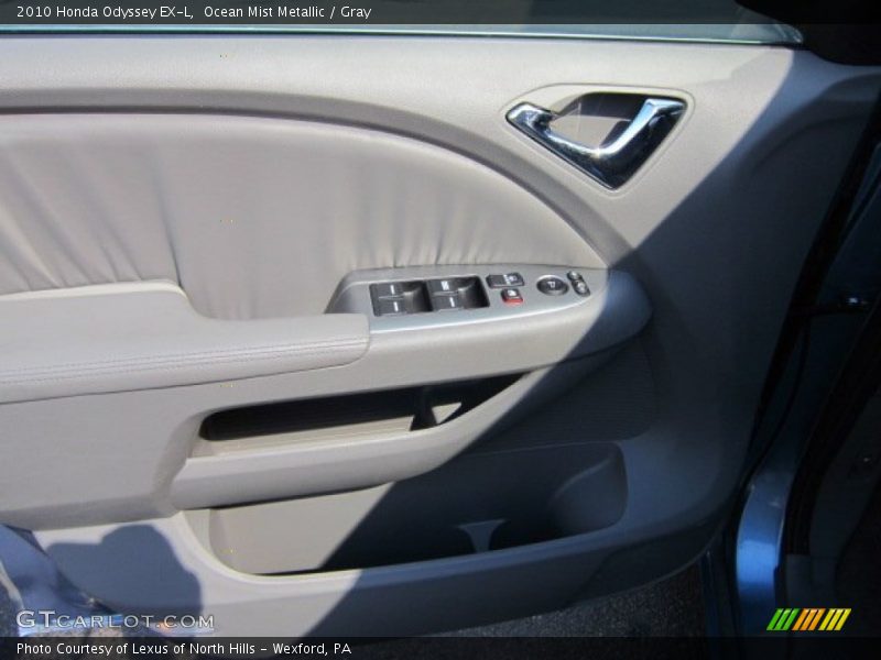 Ocean Mist Metallic / Gray 2010 Honda Odyssey EX-L