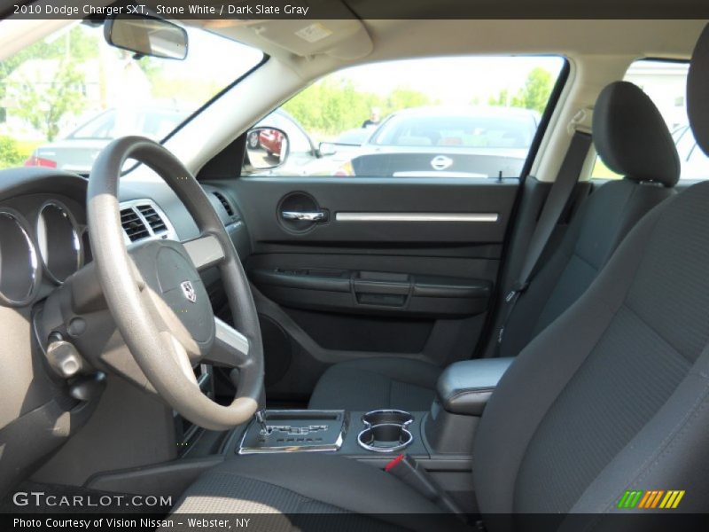 Stone White / Dark Slate Gray 2010 Dodge Charger SXT