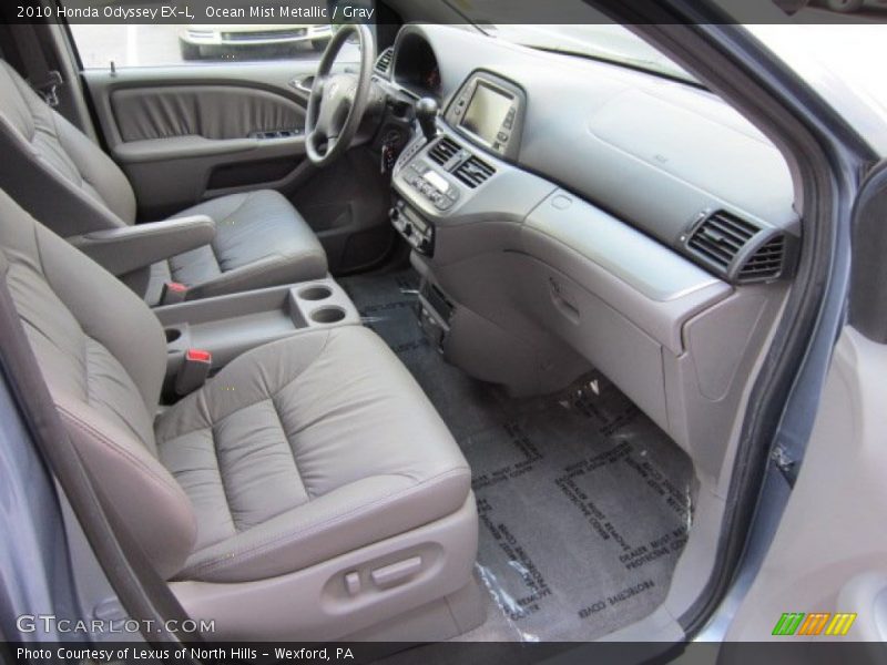 Ocean Mist Metallic / Gray 2010 Honda Odyssey EX-L