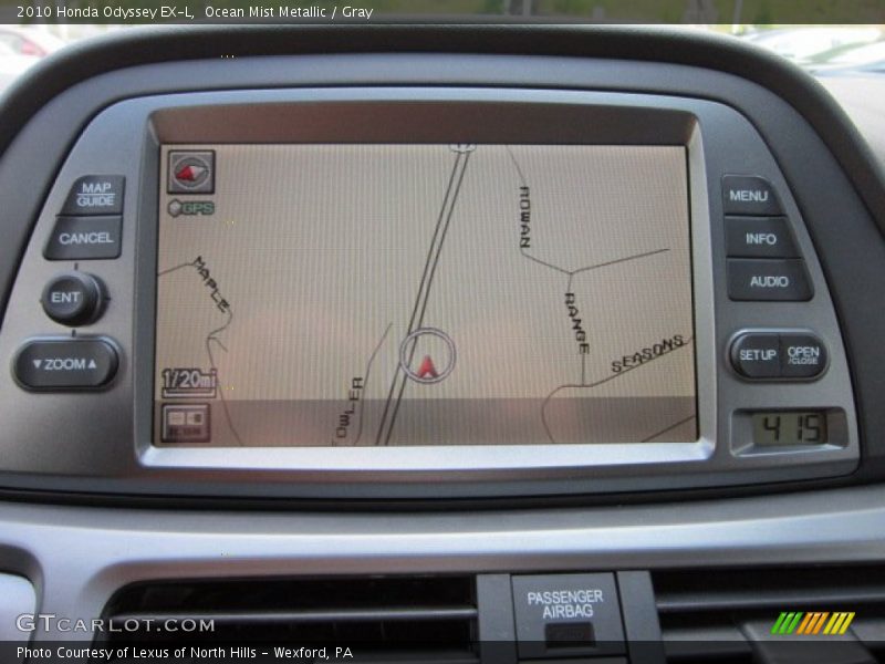 Ocean Mist Metallic / Gray 2010 Honda Odyssey EX-L