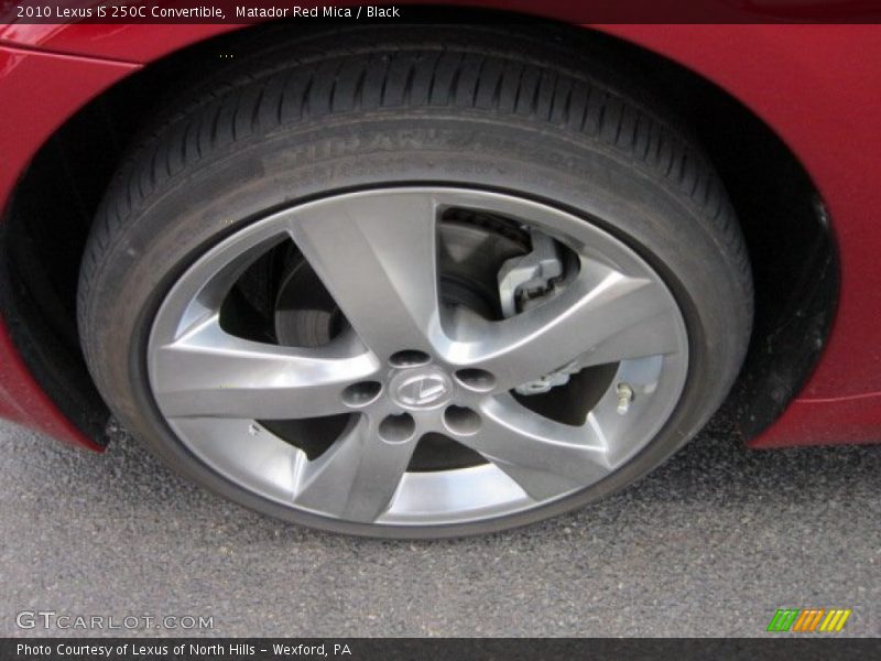 Matador Red Mica / Black 2010 Lexus IS 250C Convertible