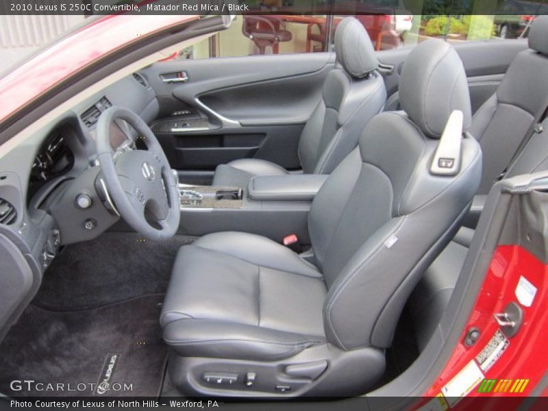 Matador Red Mica / Black 2010 Lexus IS 250C Convertible
