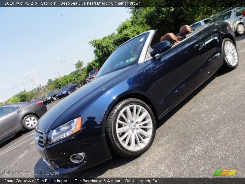 Deep Sea Blue Pearl Effect / Cinnamon Brown 2010 Audi A5 2.0T Cabriolet