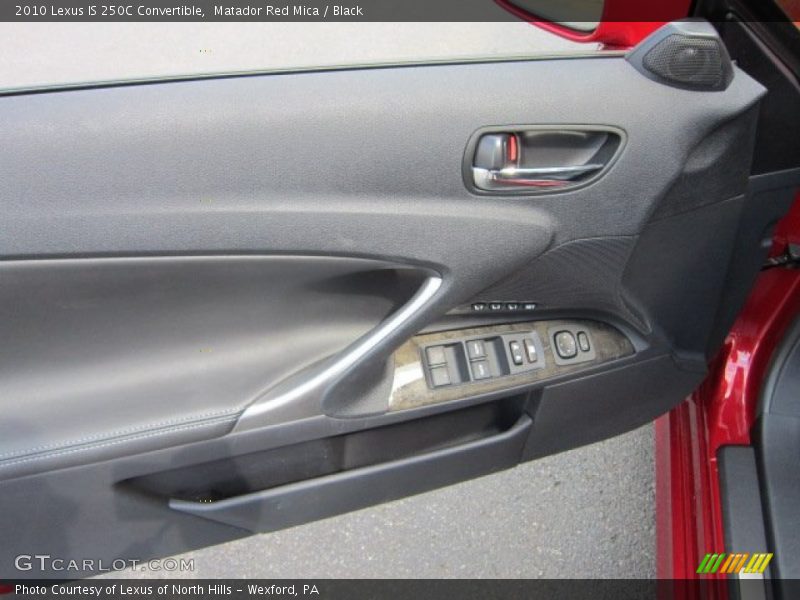 Matador Red Mica / Black 2010 Lexus IS 250C Convertible