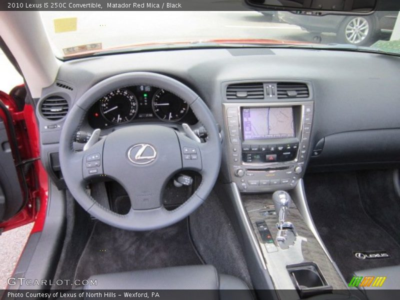 Matador Red Mica / Black 2010 Lexus IS 250C Convertible