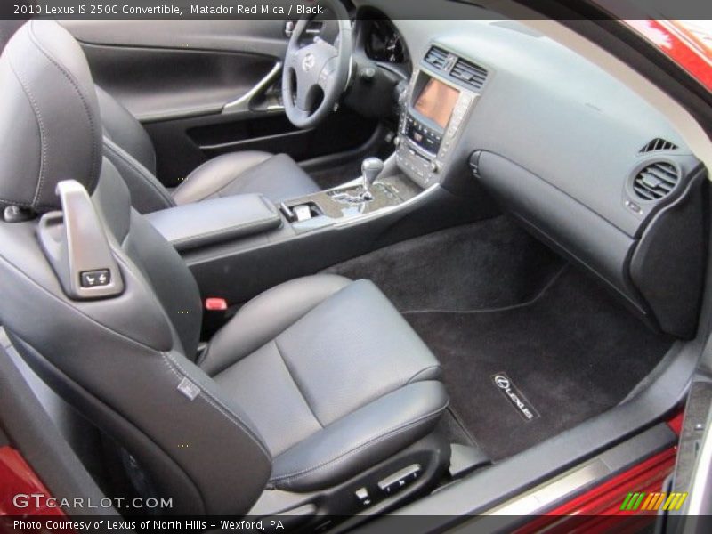 Matador Red Mica / Black 2010 Lexus IS 250C Convertible