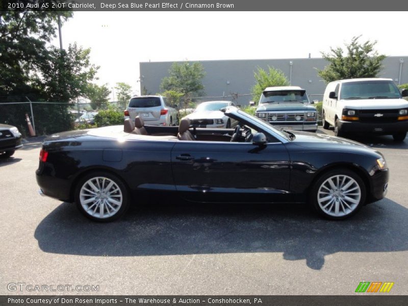 Deep Sea Blue Pearl Effect / Cinnamon Brown 2010 Audi A5 2.0T Cabriolet