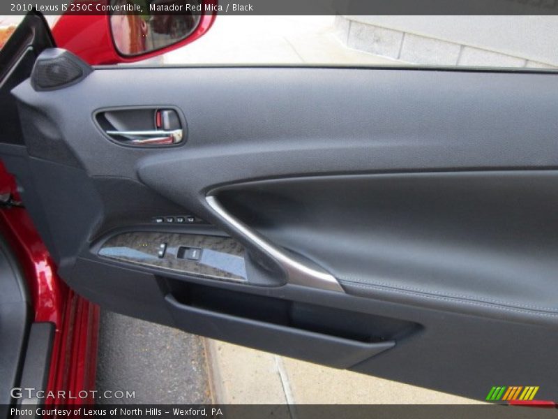 Matador Red Mica / Black 2010 Lexus IS 250C Convertible