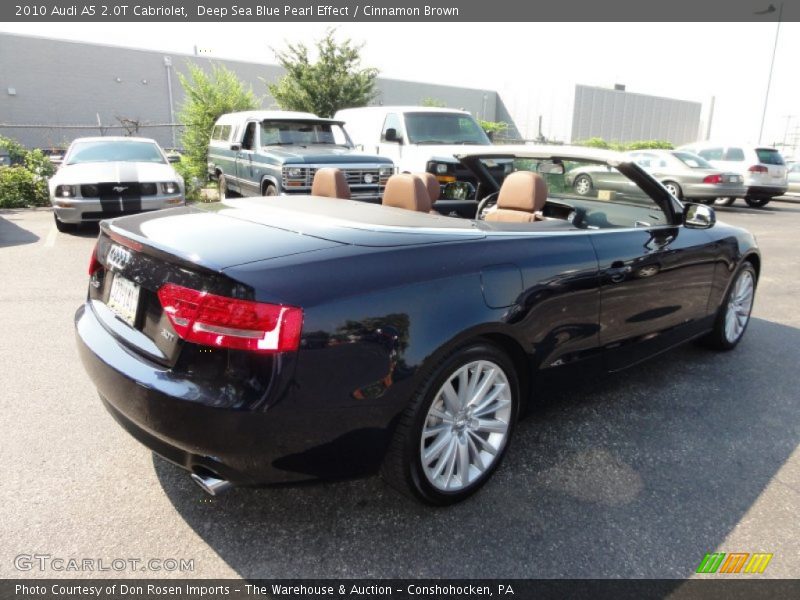 Deep Sea Blue Pearl Effect / Cinnamon Brown 2010 Audi A5 2.0T Cabriolet