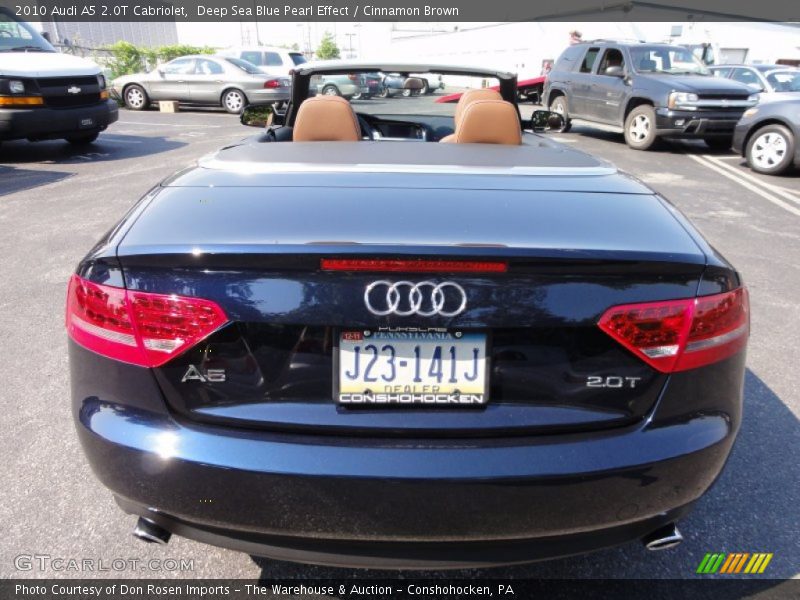 Deep Sea Blue Pearl Effect / Cinnamon Brown 2010 Audi A5 2.0T Cabriolet