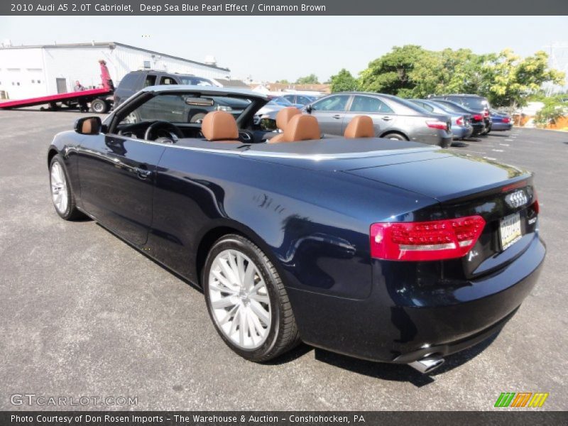Deep Sea Blue Pearl Effect / Cinnamon Brown 2010 Audi A5 2.0T Cabriolet