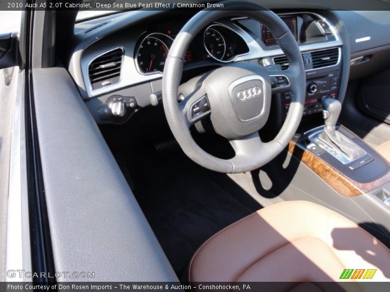 Deep Sea Blue Pearl Effect / Cinnamon Brown 2010 Audi A5 2.0T Cabriolet