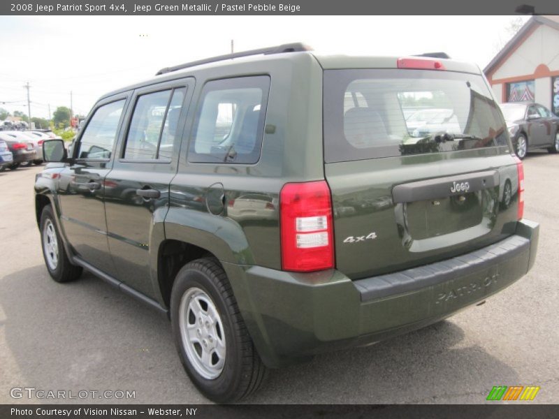 Jeep Green Metallic / Pastel Pebble Beige 2008 Jeep Patriot Sport 4x4