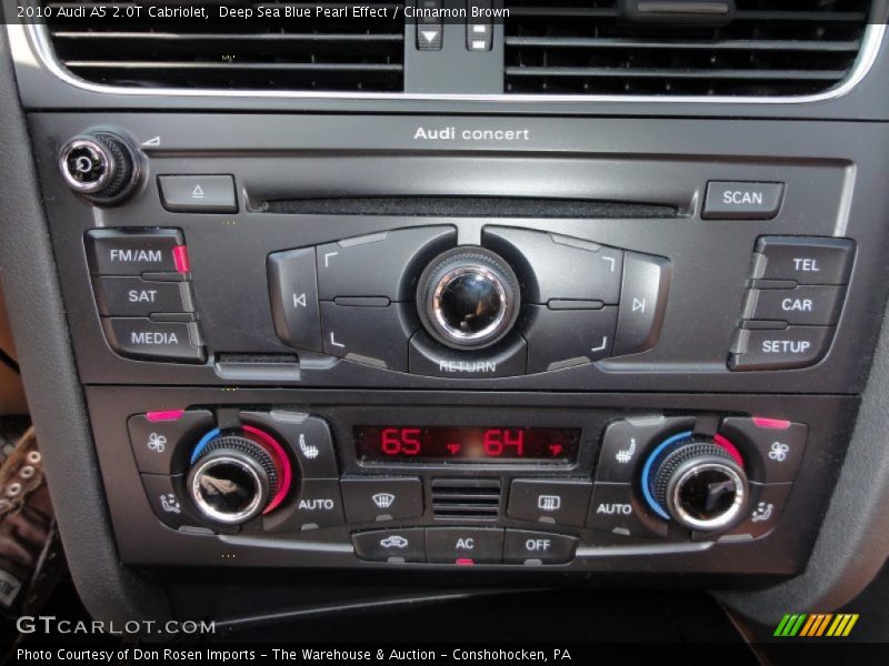 Controls of 2010 A5 2.0T Cabriolet