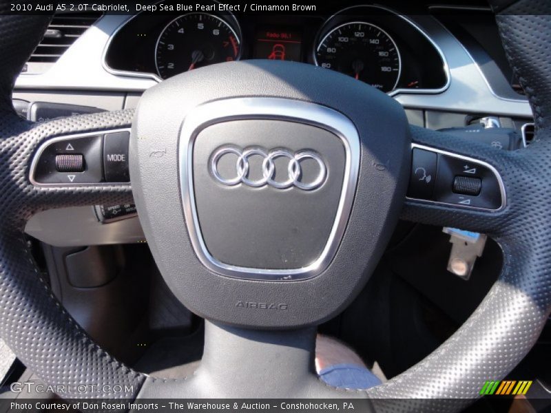 Deep Sea Blue Pearl Effect / Cinnamon Brown 2010 Audi A5 2.0T Cabriolet
