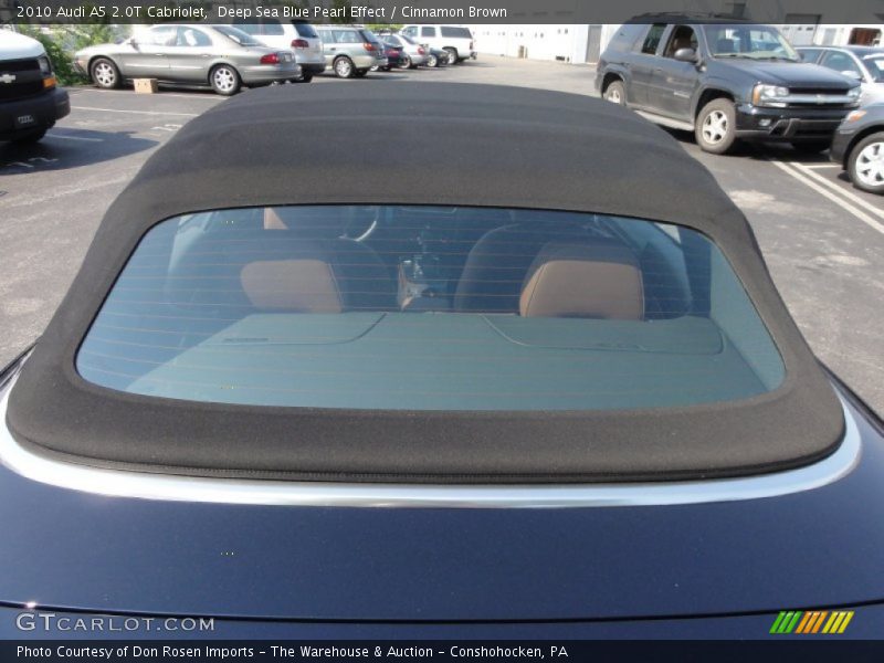 Deep Sea Blue Pearl Effect / Cinnamon Brown 2010 Audi A5 2.0T Cabriolet