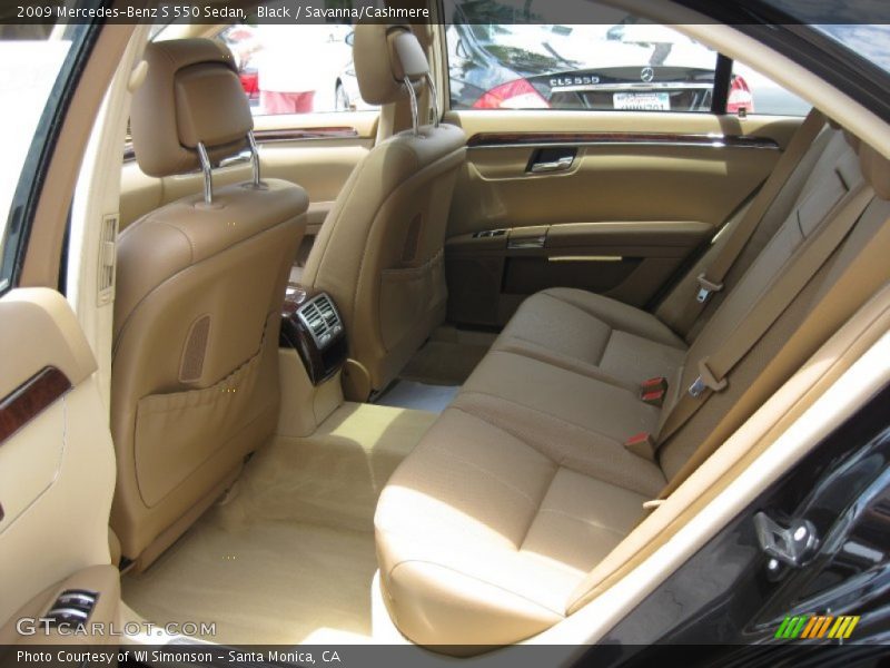Black / Savanna/Cashmere 2009 Mercedes-Benz S 550 Sedan