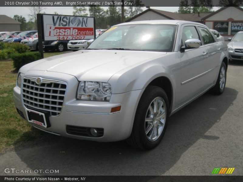 Bright Silver Metallic / Dark Slate Gray 2010 Chrysler 300 Touring AWD