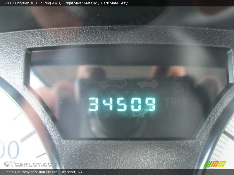 Bright Silver Metallic / Dark Slate Gray 2010 Chrysler 300 Touring AWD