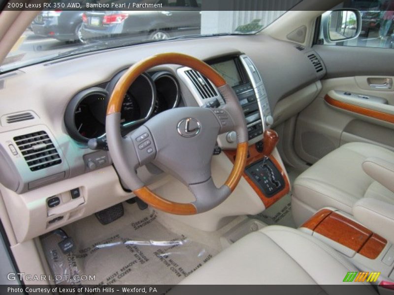 Bamboo Pearl / Parchment 2009 Lexus RX 350 AWD