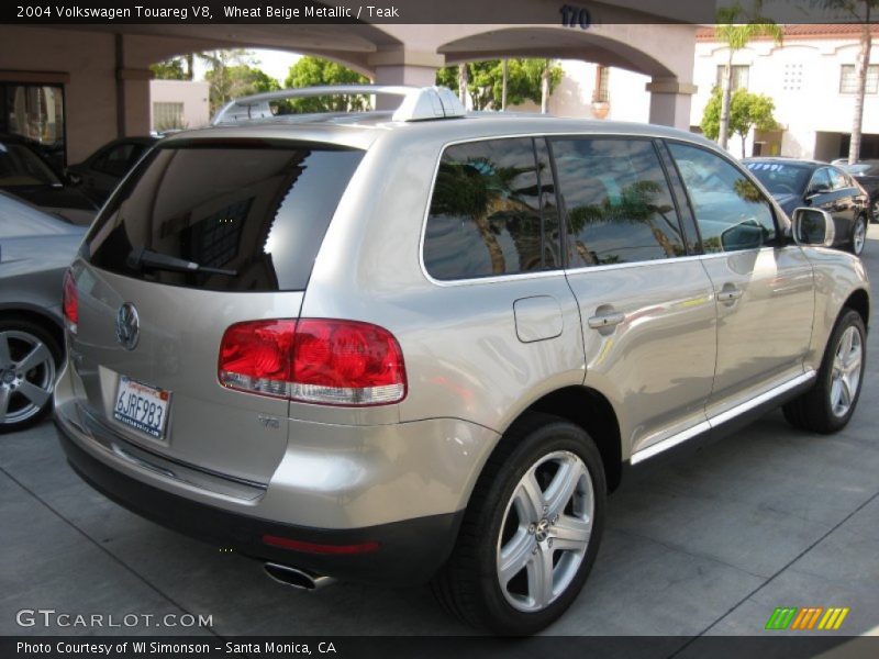 Wheat Beige Metallic / Teak 2004 Volkswagen Touareg V8