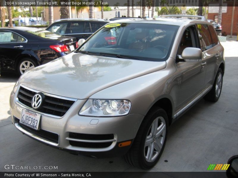 Wheat Beige Metallic / Teak 2004 Volkswagen Touareg V8