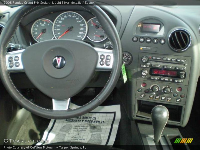 Liquid Silver Metallic / Ebony 2008 Pontiac Grand Prix Sedan