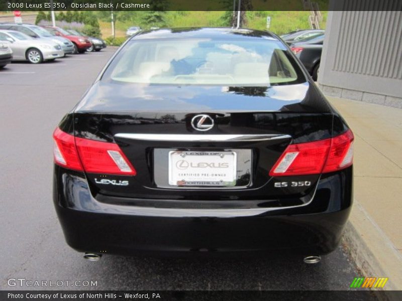 Obsidian Black / Cashmere 2008 Lexus ES 350