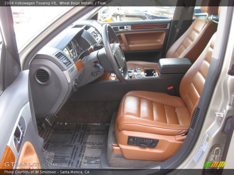 Wheat Beige Metallic / Teak 2004 Volkswagen Touareg V8