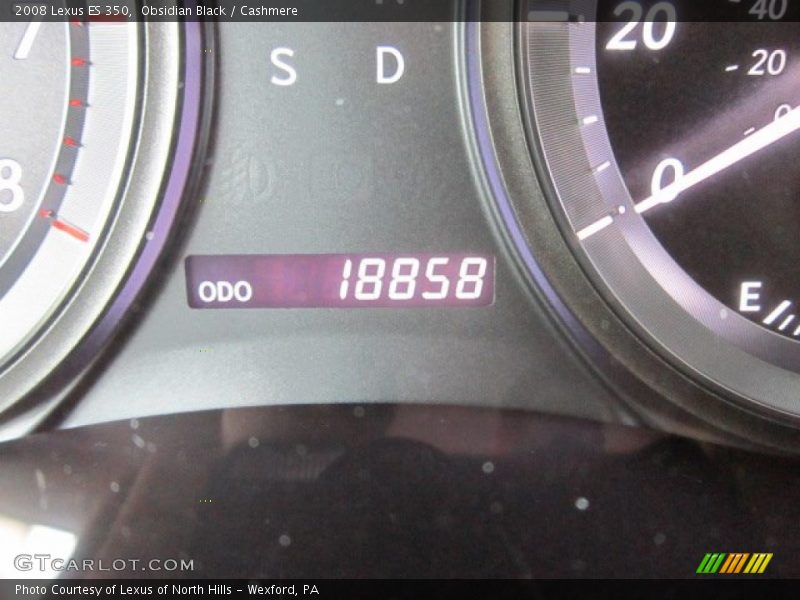 Obsidian Black / Cashmere 2008 Lexus ES 350