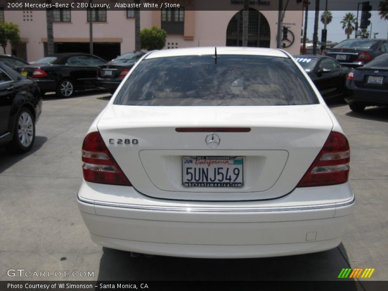 Alabaster White / Stone 2006 Mercedes-Benz C 280 Luxury