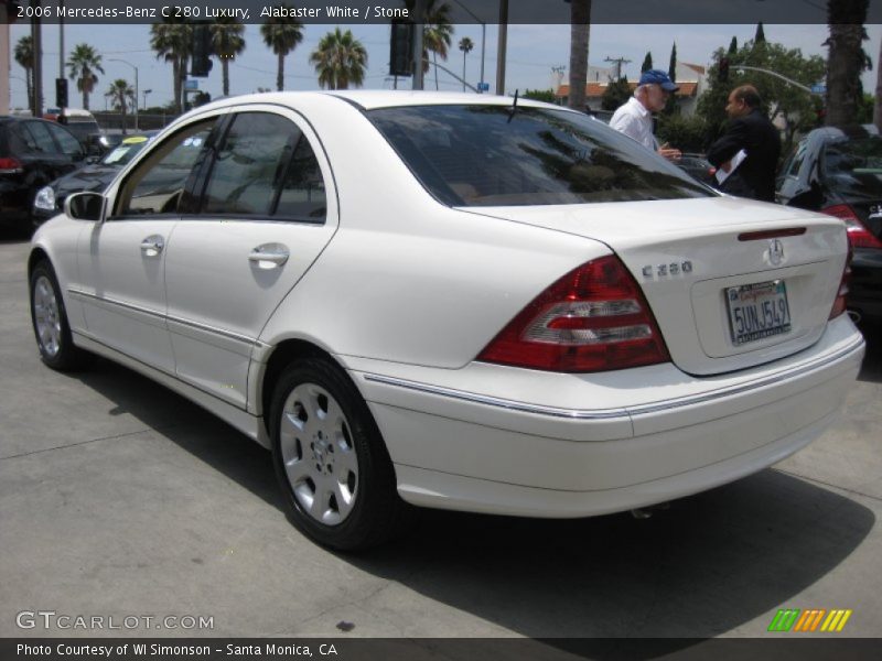 Alabaster White / Stone 2006 Mercedes-Benz C 280 Luxury