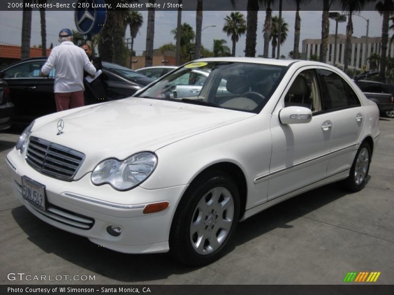 Alabaster White / Stone 2006 Mercedes-Benz C 280 Luxury