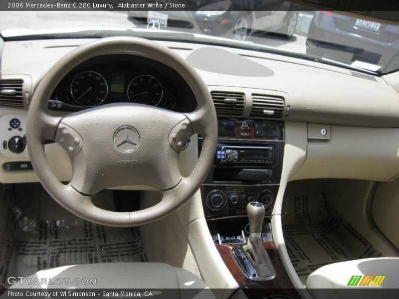 Alabaster White / Stone 2006 Mercedes-Benz C 280 Luxury