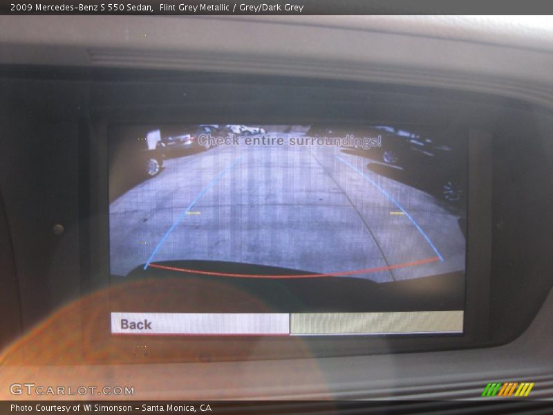 Flint Grey Metallic / Grey/Dark Grey 2009 Mercedes-Benz S 550 Sedan