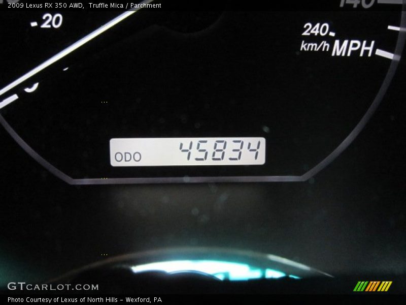 Truffle Mica / Parchment 2009 Lexus RX 350 AWD