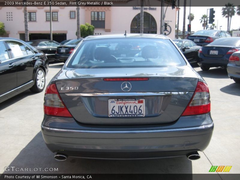 Flint Grey Metallic / Black 2009 Mercedes-Benz E 350 Sedan