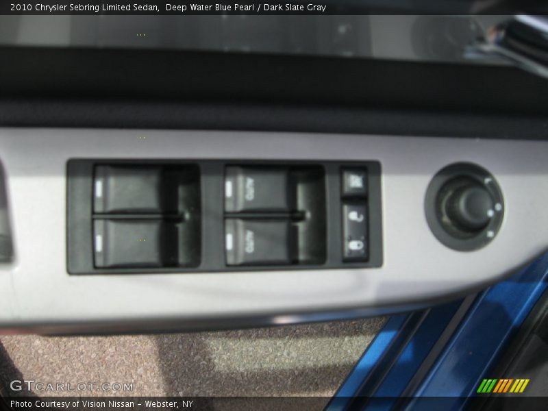 Deep Water Blue Pearl / Dark Slate Gray 2010 Chrysler Sebring Limited Sedan